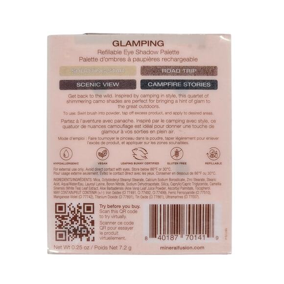 NEW Mineral Fusion Glamping Eyeshadow Palette - Picture 2 of 5